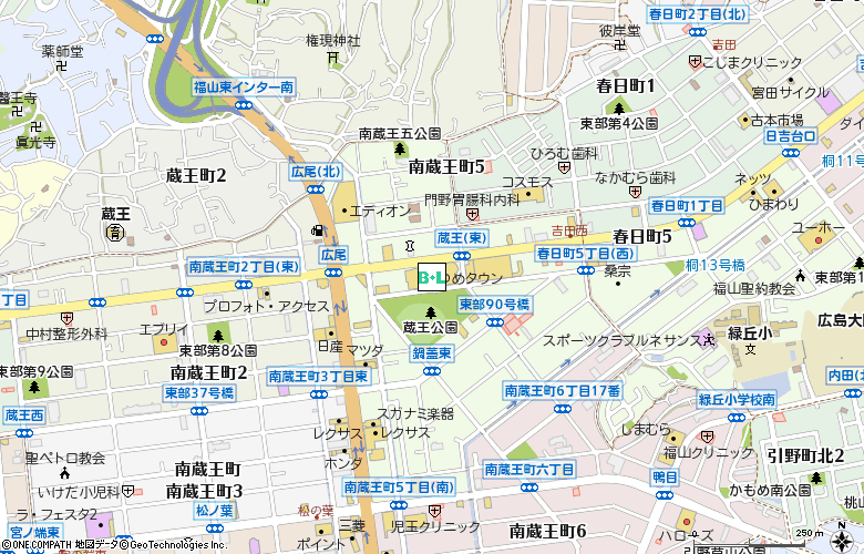 メガネのタナカ　ゆめタウン蔵王店付近の地図